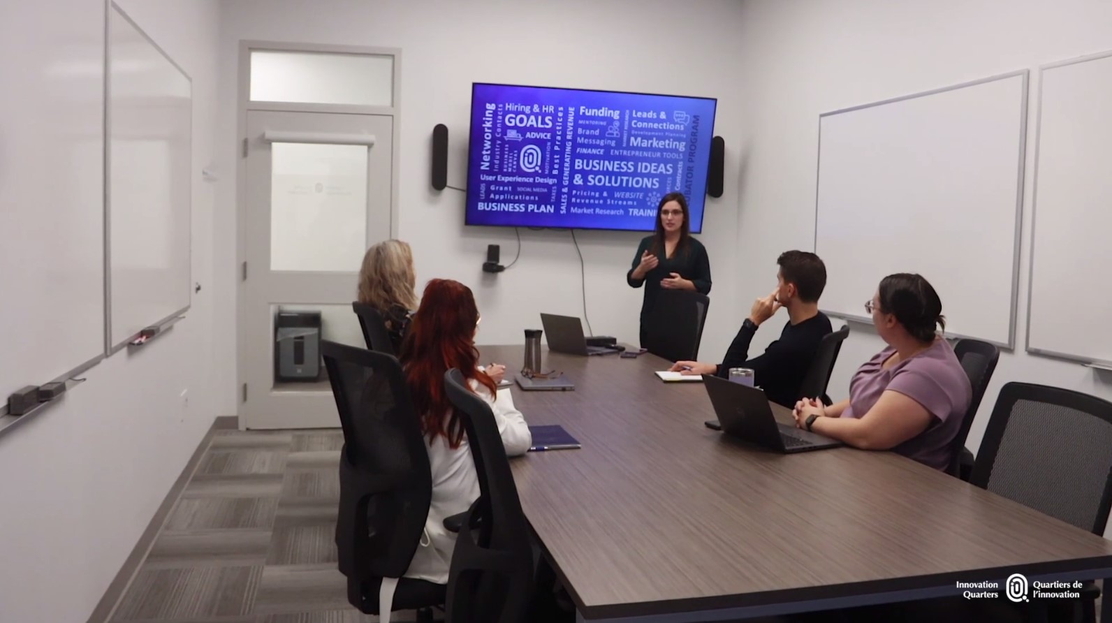 josee in the IQ board room