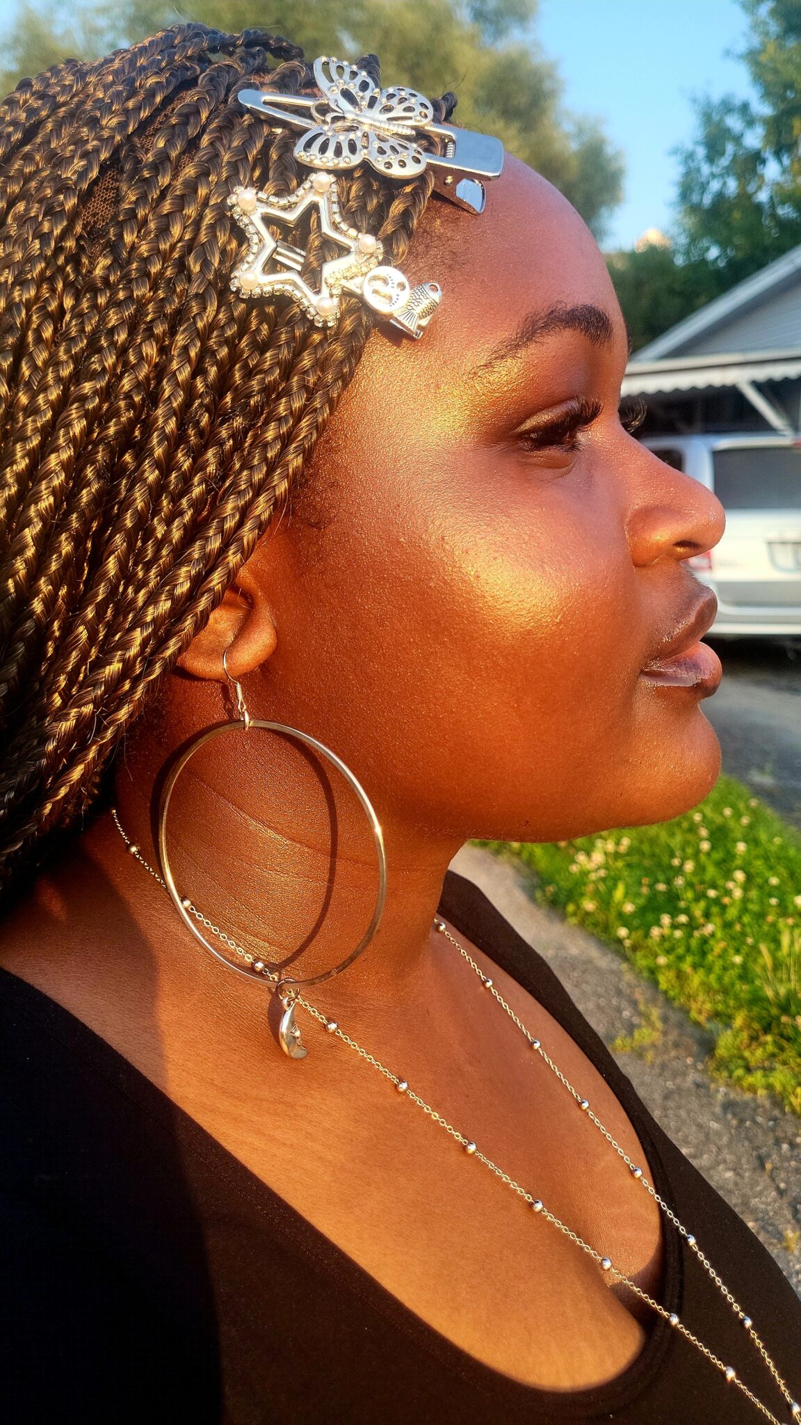 Jewelry on model