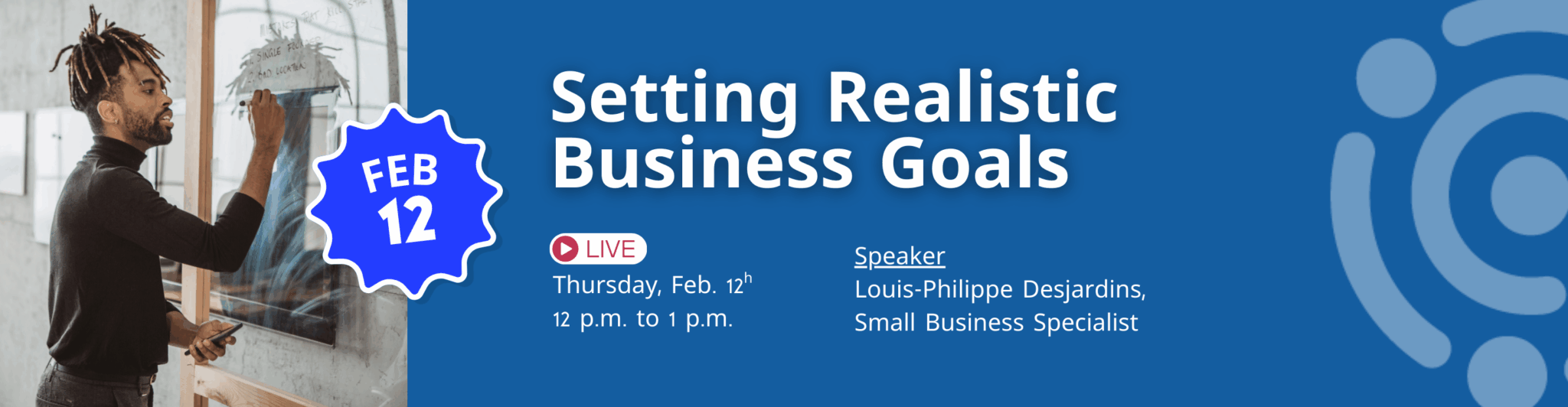 Setting realistic business goals banner
