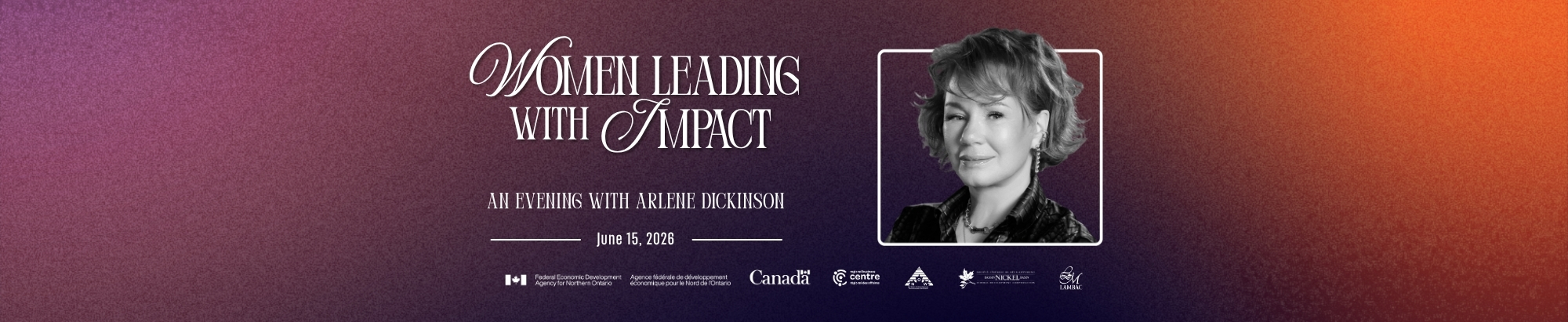 Arlene Dickinson banner
