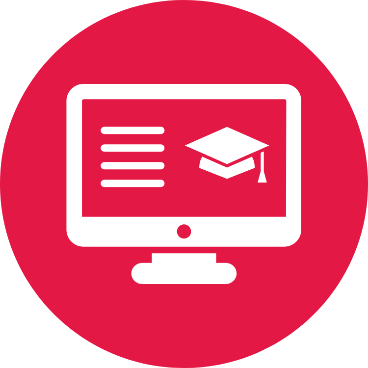 Online schooling icon